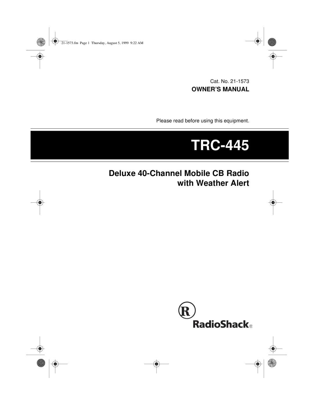 Samsung TRC-445 owner manual 