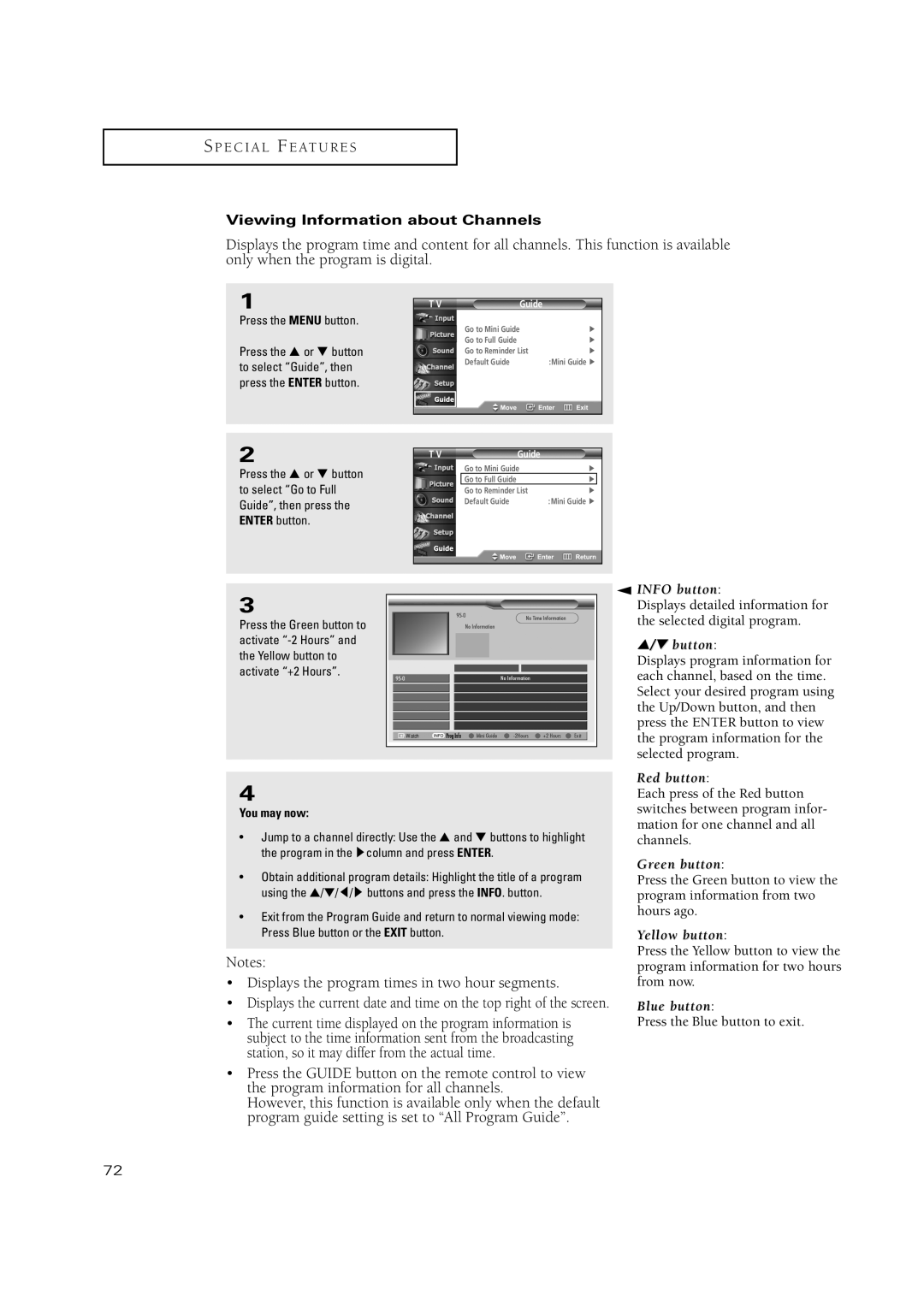 Samsung TSN3084WHD manual Viewing Information about Channels, You may now 