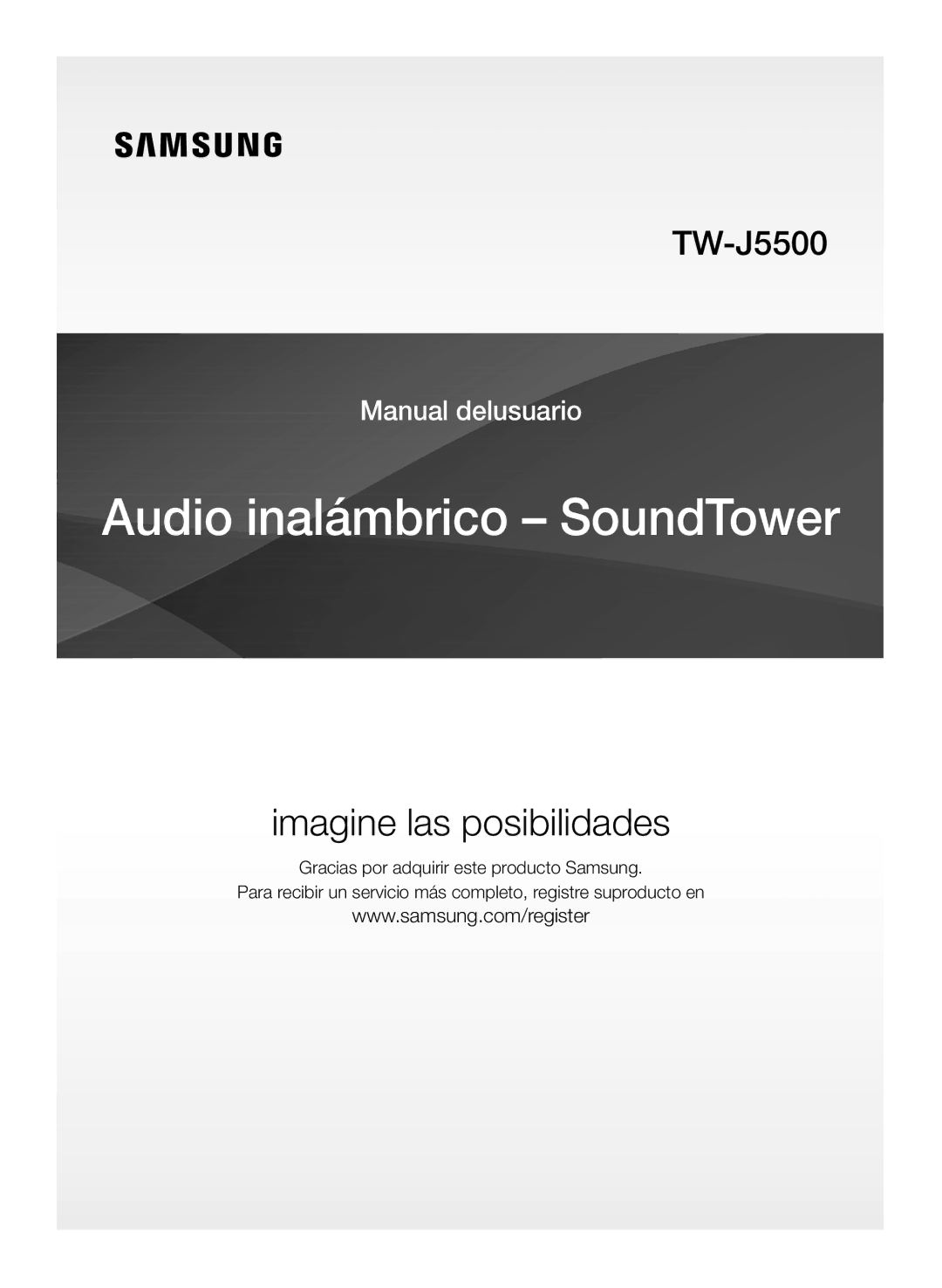 Samsung TW-J5500/ZF manual Audio inalámbrico SoundTower 