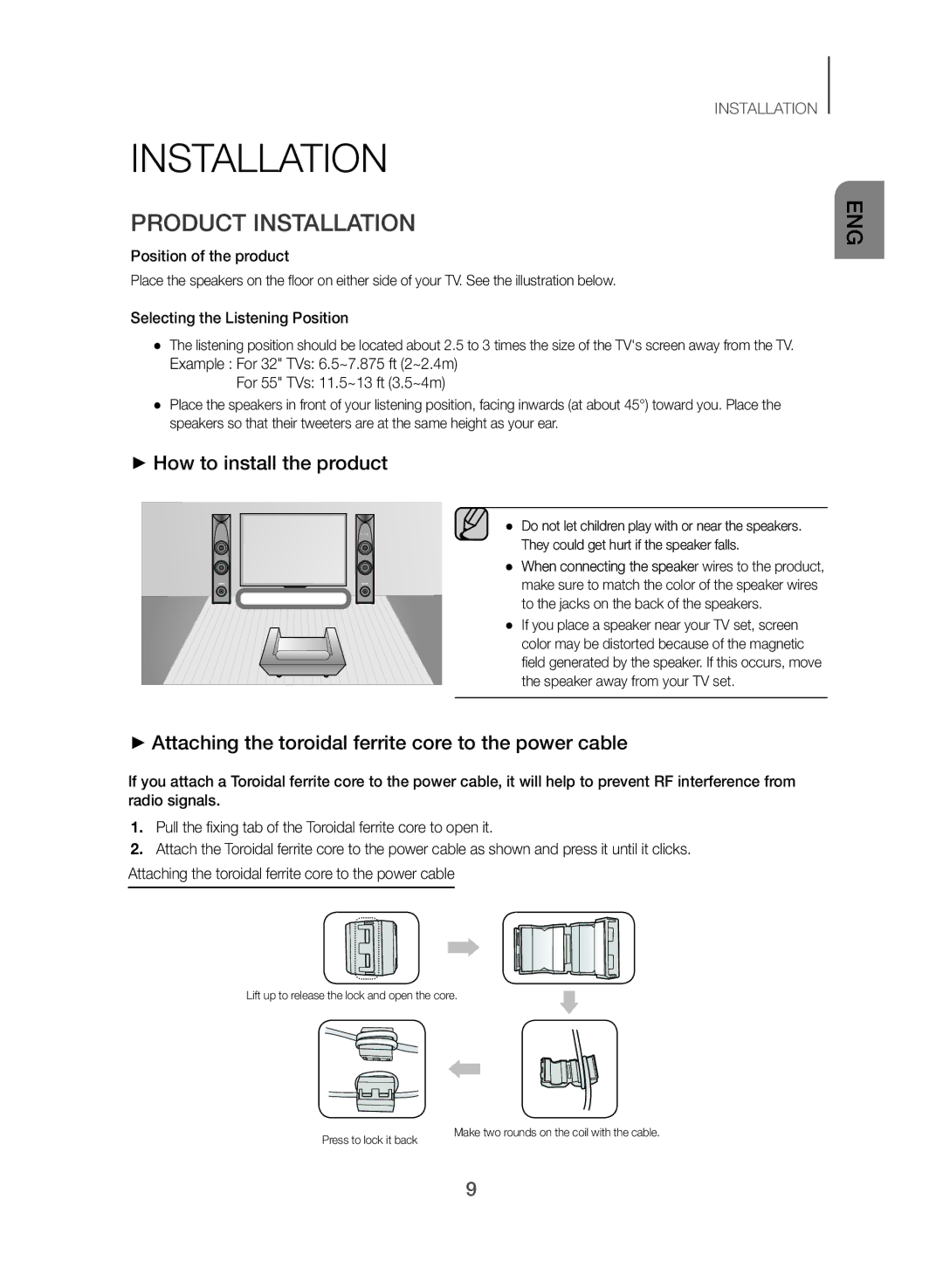 Samsung TW-J5500/ZF manual Product Installation, ++How to install the product 