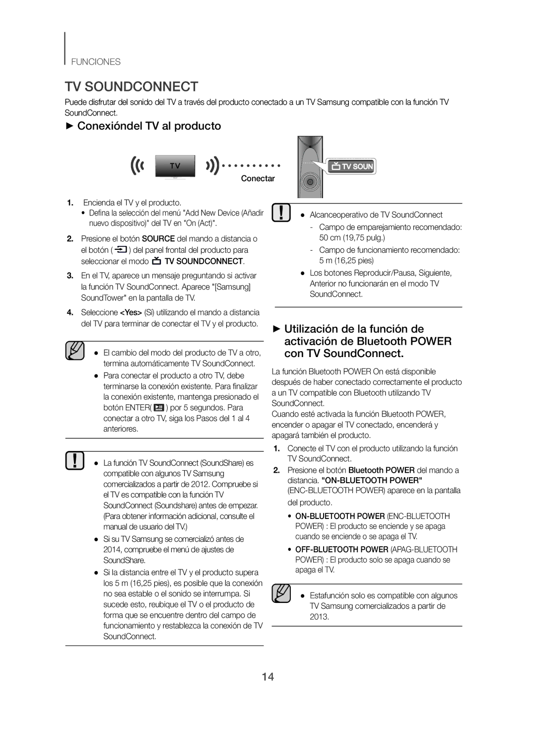 Samsung TW-J5500/ZF manual ++Conexióndel TV al producto, Conectar Encienda el TV y el producto 