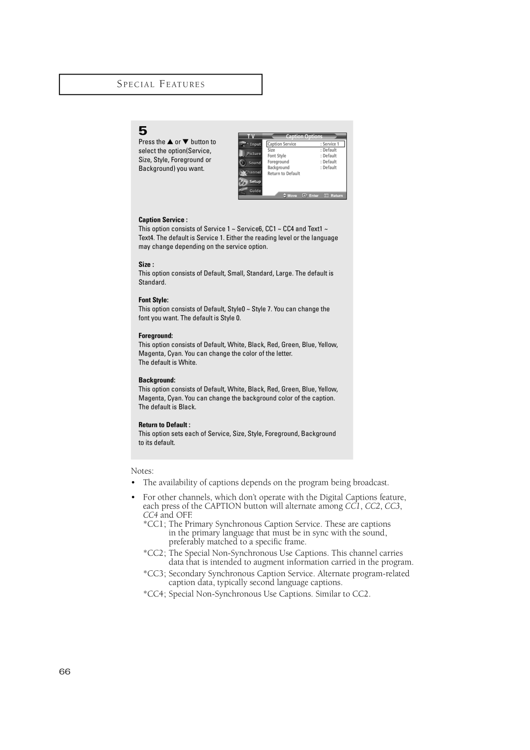 Samsung TX P3075WH, TX P2670WH, TX P3071WH, TX-P2670WH, TX-P2675WH, TX-P3071WH, TX-P3075WH manual Size 