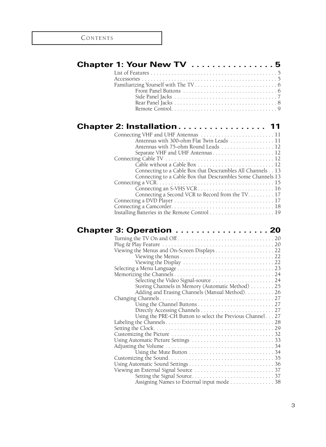 Samsung TX-P3235, TX-P2734, TX-P2730, TX-P2728, TX-P2434 manual Your New TV, Installation, Operation 