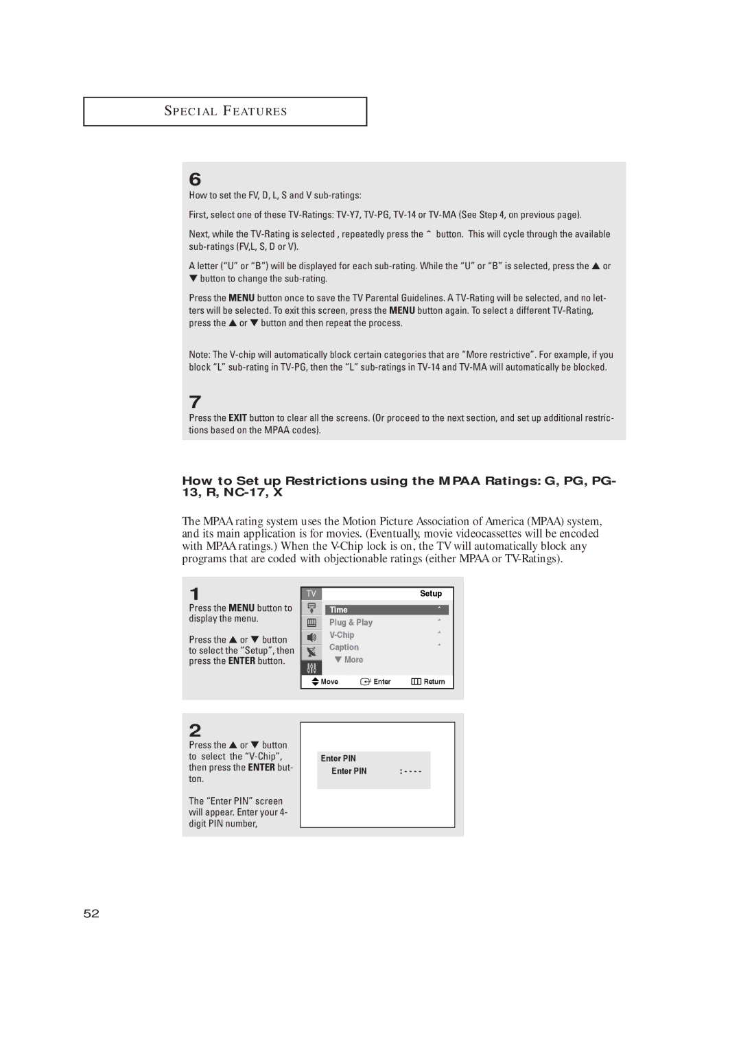 Samsung TX-R2735, TX-R2435, TX-R2728 manual Setup 