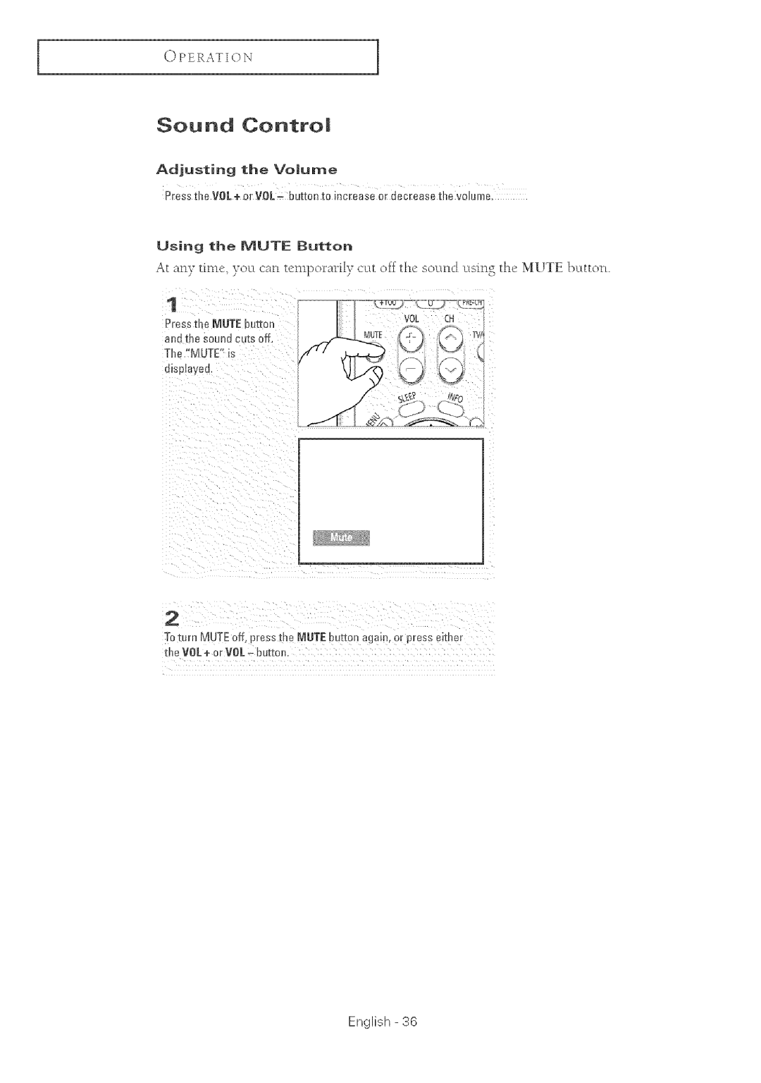 Samsung TX-R2764 manual Sound Controm 