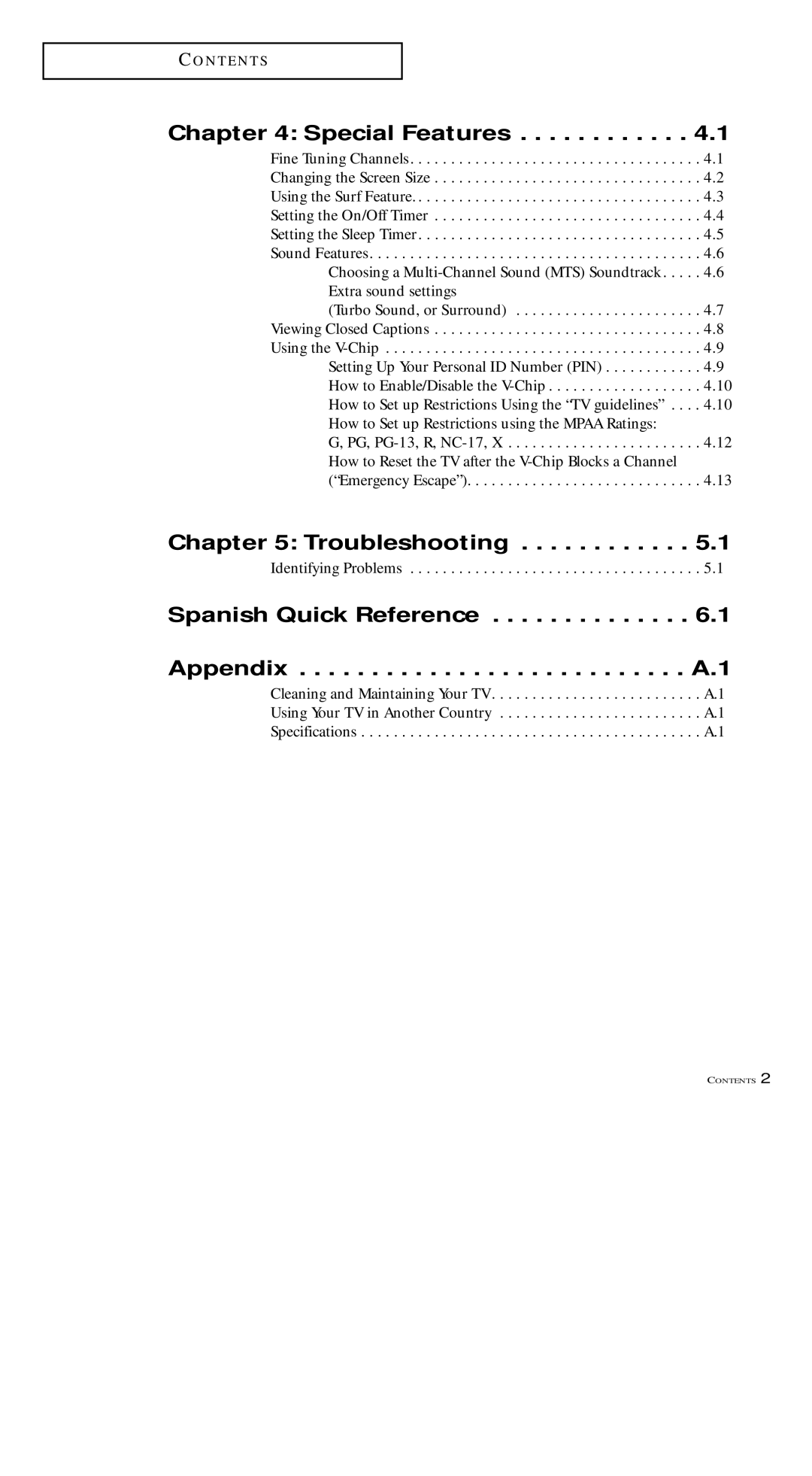 Samsung TXM 1491F manual Special Features, Troubleshooting 