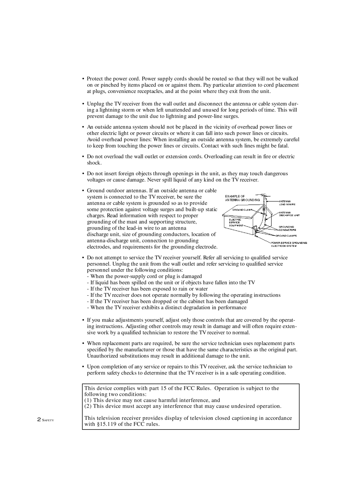 Samsung TXM 1967, TXM 1997, TXM 1367 manual With §15.119 of the FCC rules 