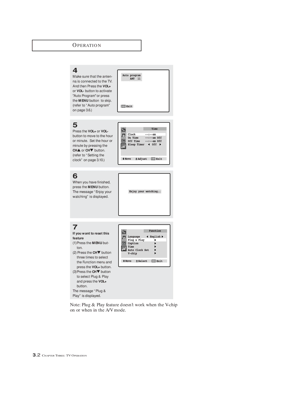 Samsung TXM 2790F, TXM3292F, TXL 2791F manual If you want to reset this feature, 1Press the Menu but- ton 