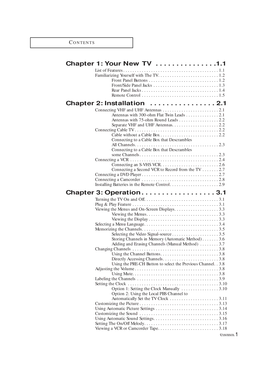 Samsung TXL 2791F, TXM 2790F, TXM3292F manual Your New TV, Installation, Operation 