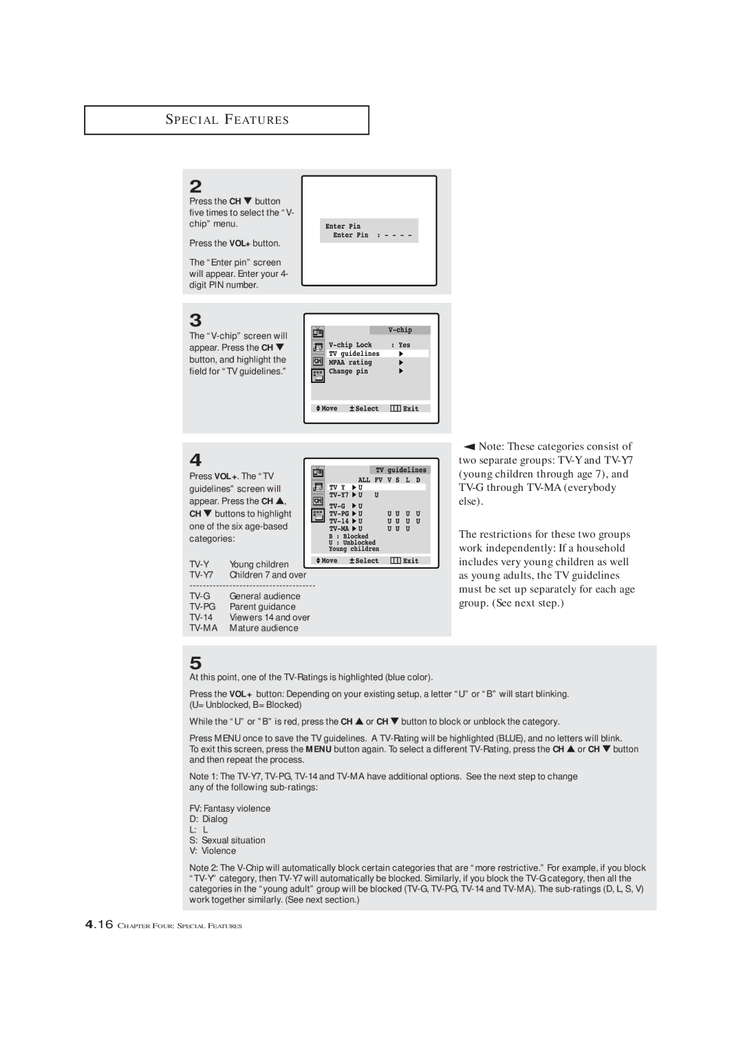 Samsung TXL 2791F, TXM 2790F, TXM3292F manual General audience, Parent guidance, TV-14, Mature audience 