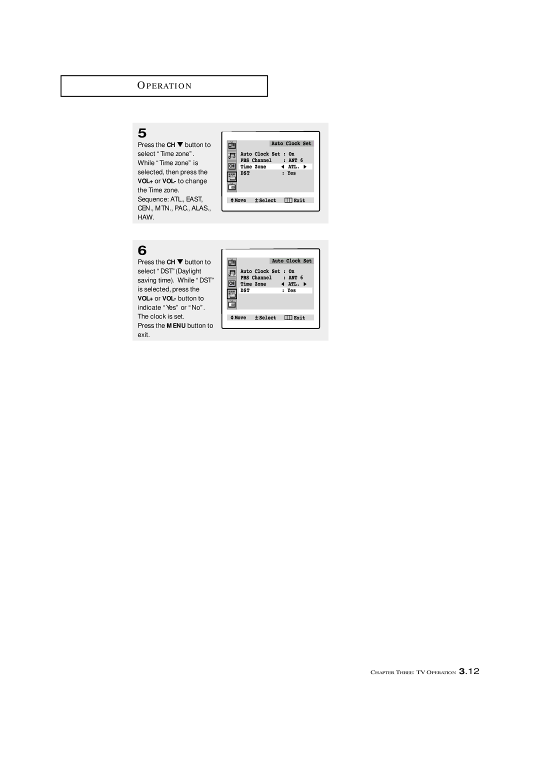 Samsung TXM 2798HF, TXM 2796HF, TXM 3098WHF, TXM 3296HF, TXM 3297HF, TXM 2797HF, TXM 3298HF manual E R At I O N 