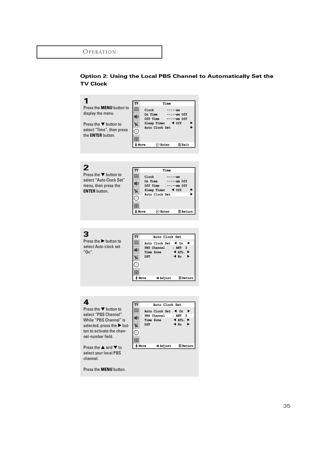 Samsung TXN2771HF/TXN3071WHF manual E R At I O N 