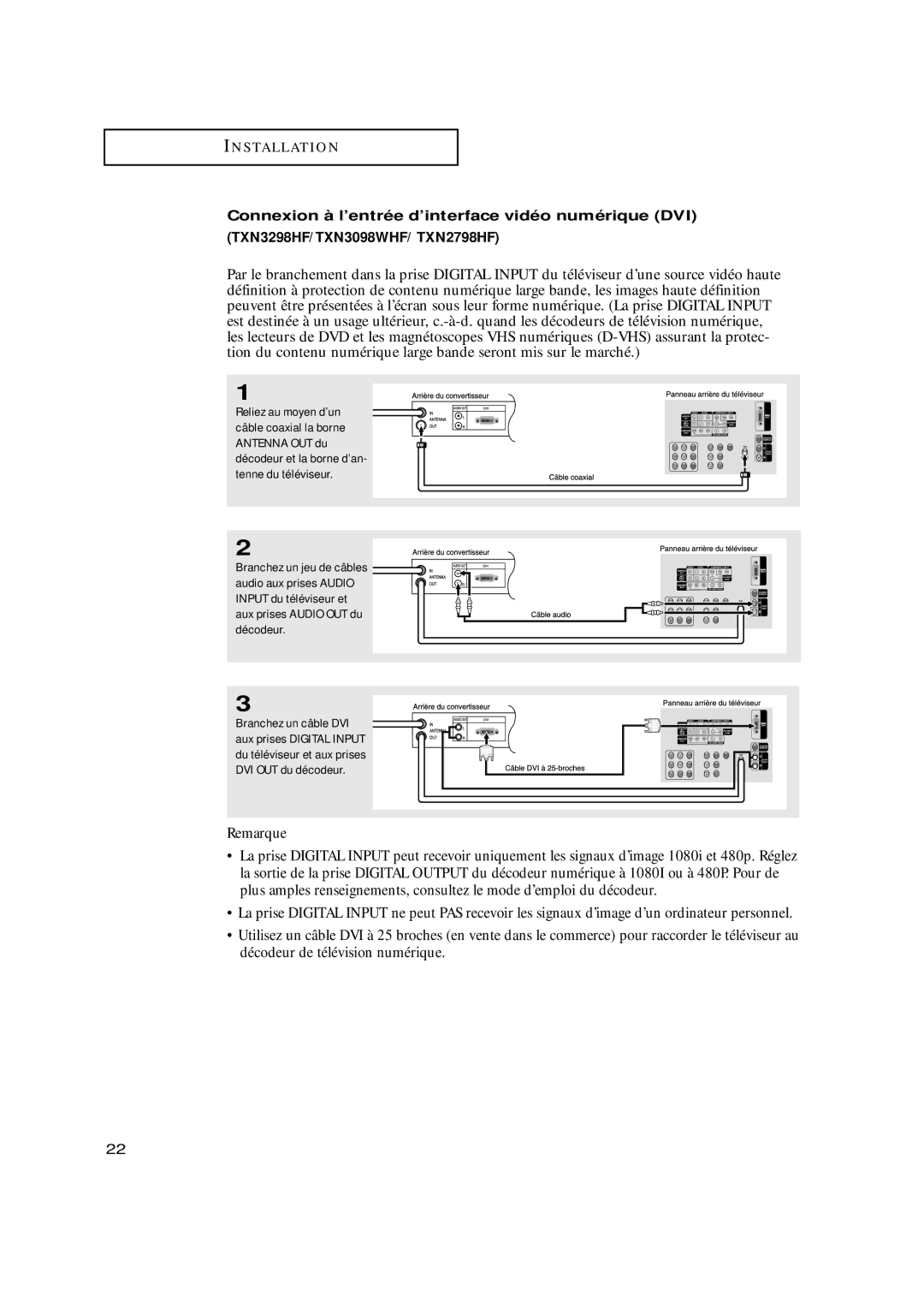 Samsung TXN3298HF, TXN3098WHF, TXN3075WHF, TXN2798HF, TXN3071WHF, TXN3275HF, TXN3271HF, TXN2775HF, TXN2670WHF S Ta L L At I O N 