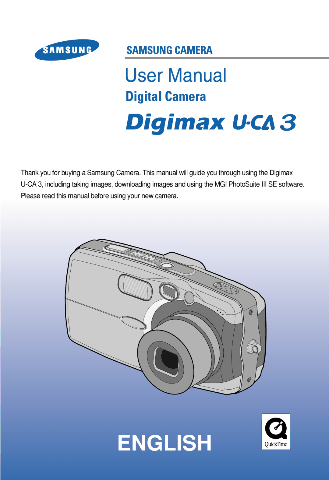 Samsung U-CA 3 manual English 