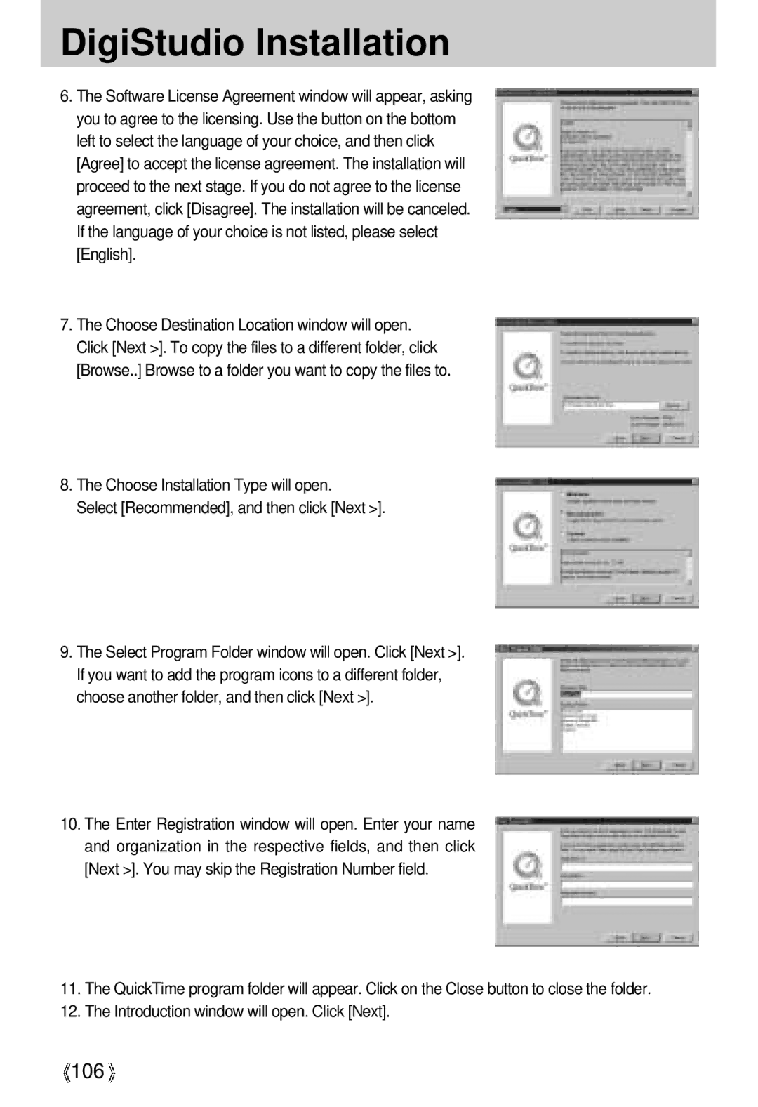 Samsung U-CA 3 manual 106 