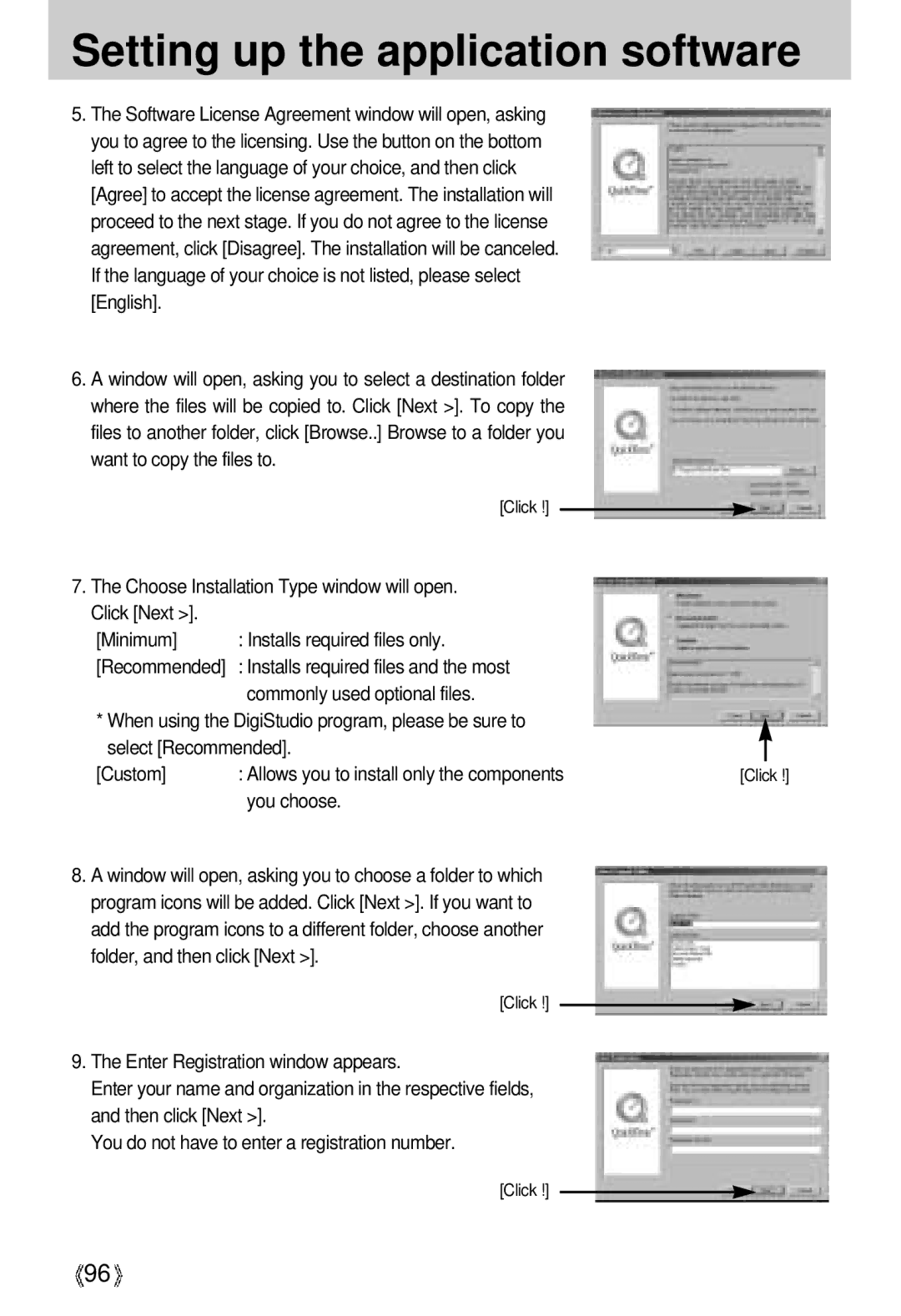 Samsung U-CA 3 manual Commonly used optional files, You choose 