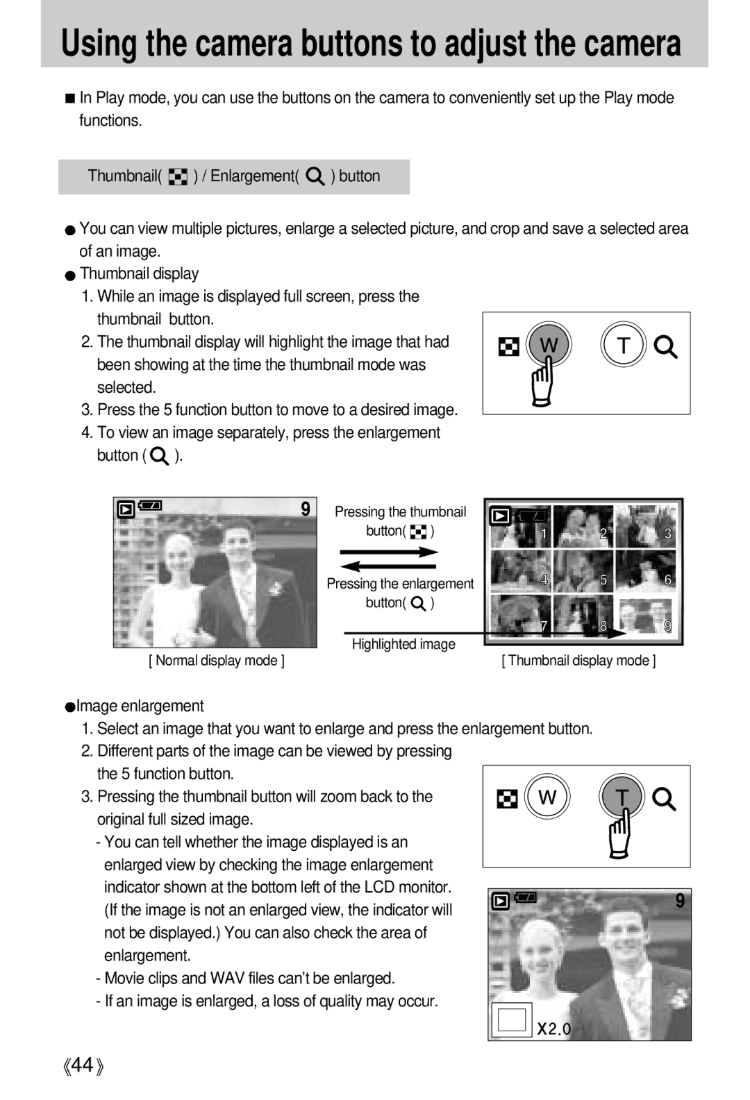 Samsung U-CA 401 user manual Button 