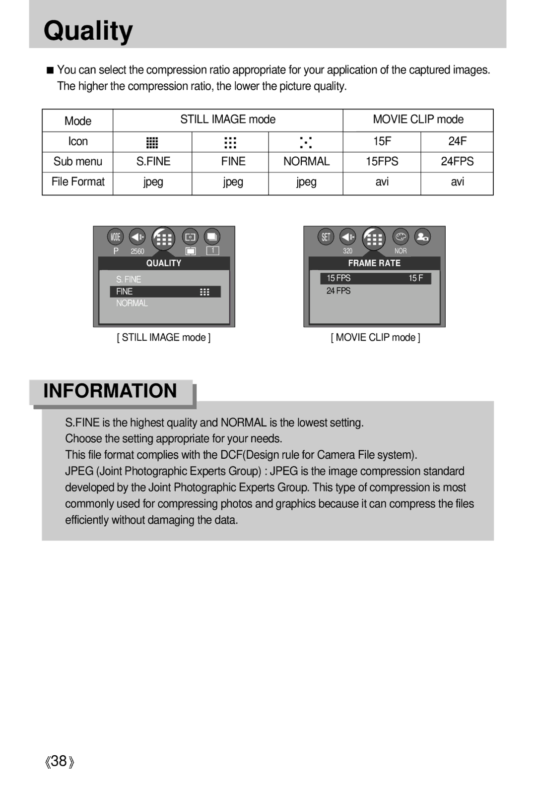 Samsung U-CA 501 user manual Quality, Avi 