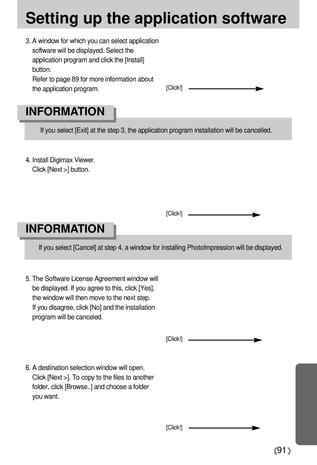 Samsung U-CA 501 user manual Install Digimax Viewer. Click Next button 