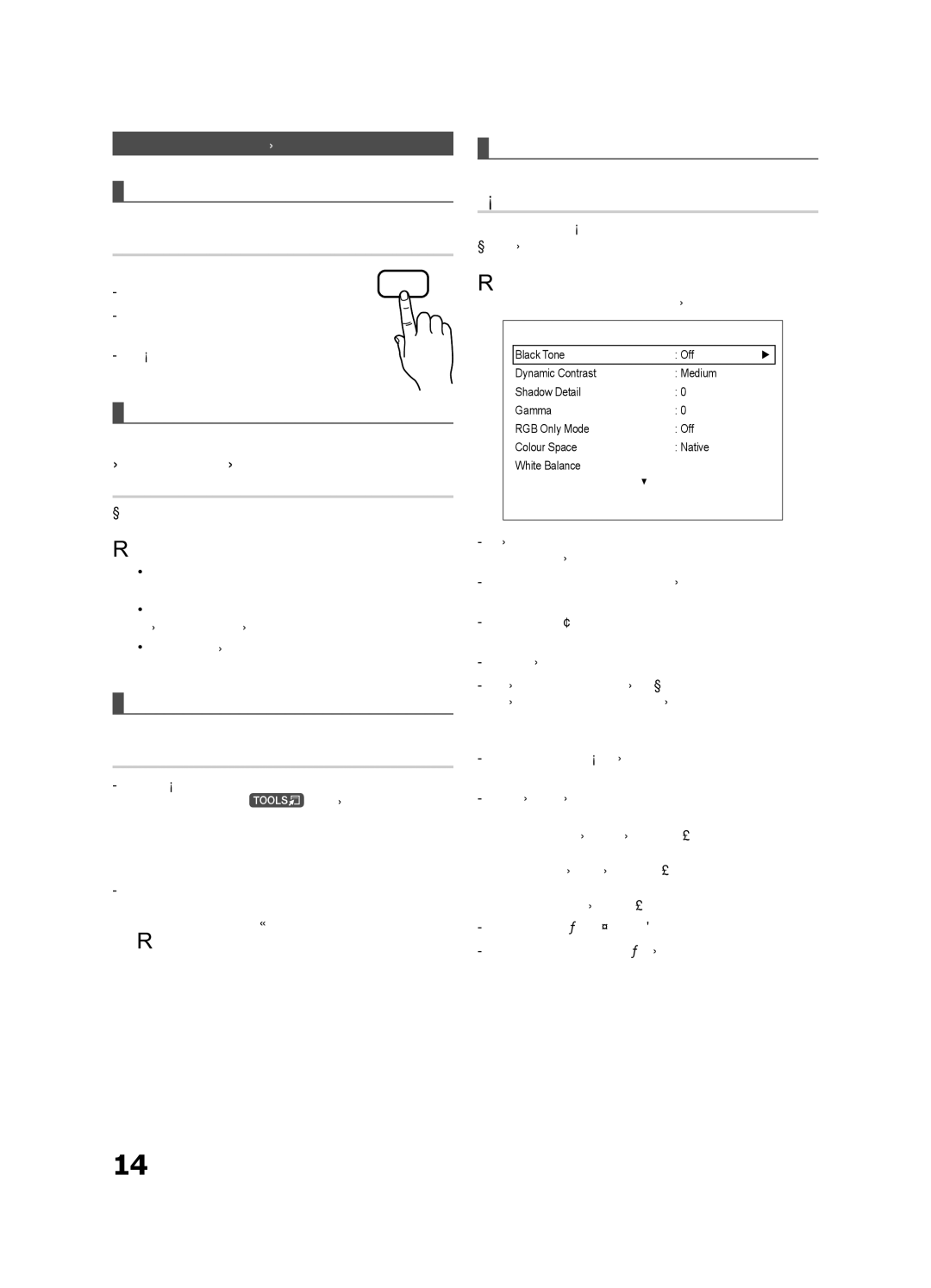 Samsung UA32C4000PXZN, UA26C4000PXSV, UA26C4000PXTW, UA32C4000PXUM, UA22C4000PXHC manual Mode, Eco Solution, Advanced Settings 