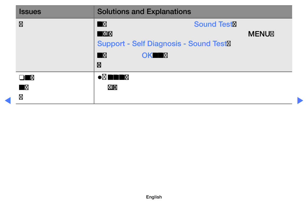 Samsung UA32D5800VRXXT manual Support Self Diagnosis Sound Test 