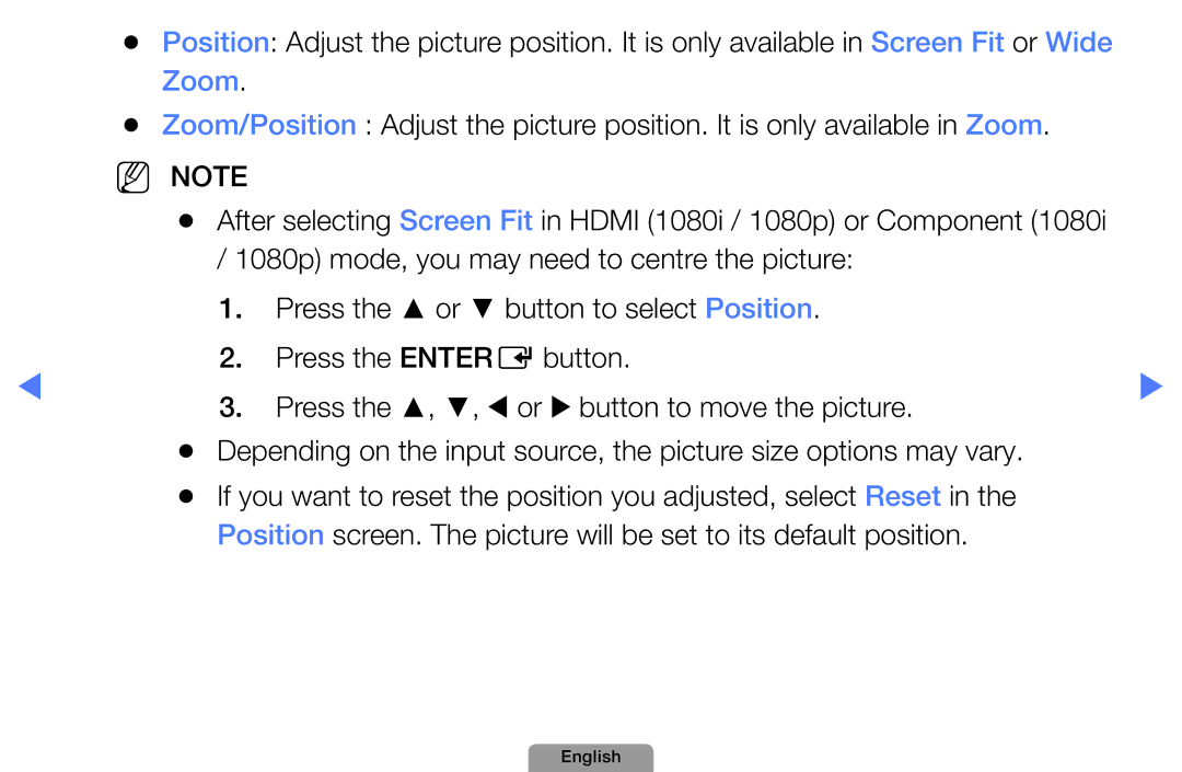 Samsung UA32D5800VRXXT manual NN Note 