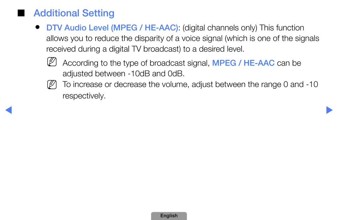 Samsung UA32D5800VRXXT manual Additional Setting 