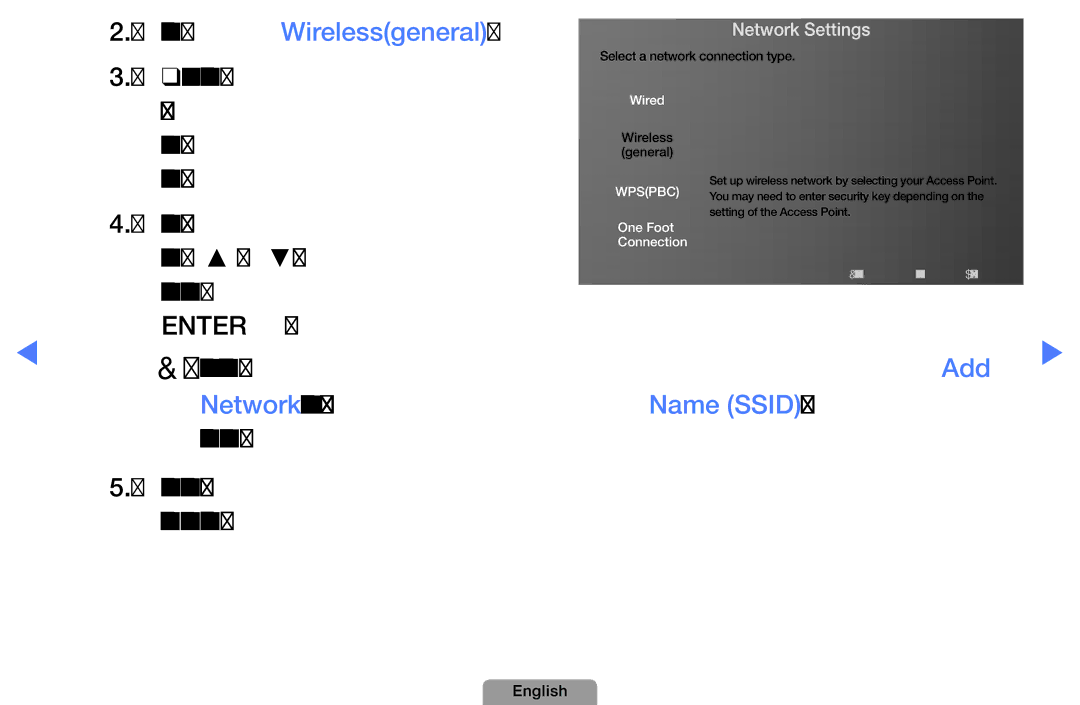 Samsung UA32D5800VRXXT manual Select the Wirelessgeneral, Available networks 