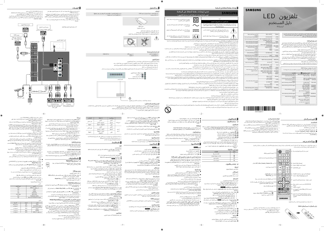 Samsung UA32K4000DRXUM manual تلايصوتلا, ليغشتلا ءدب, ةملاسلالىعظافحللةماهتاداشرإ, تاقيبطتلا ةمئاق, دادعلإا ةمئاق 