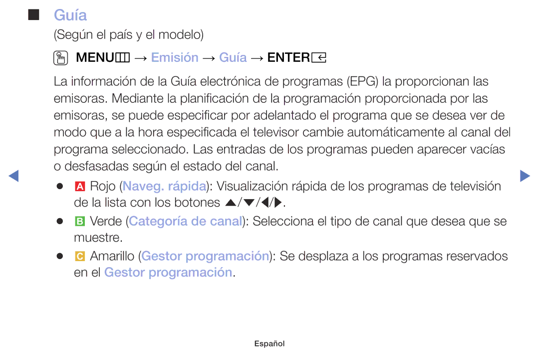 Samsung UA32K4070DSXMV manual Guía, En el Gestor programación 