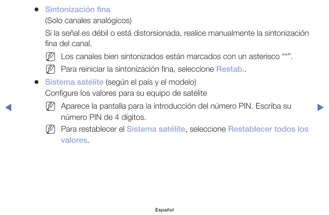 Samsung UA32K4070DSXMV manual Sintonización fina 