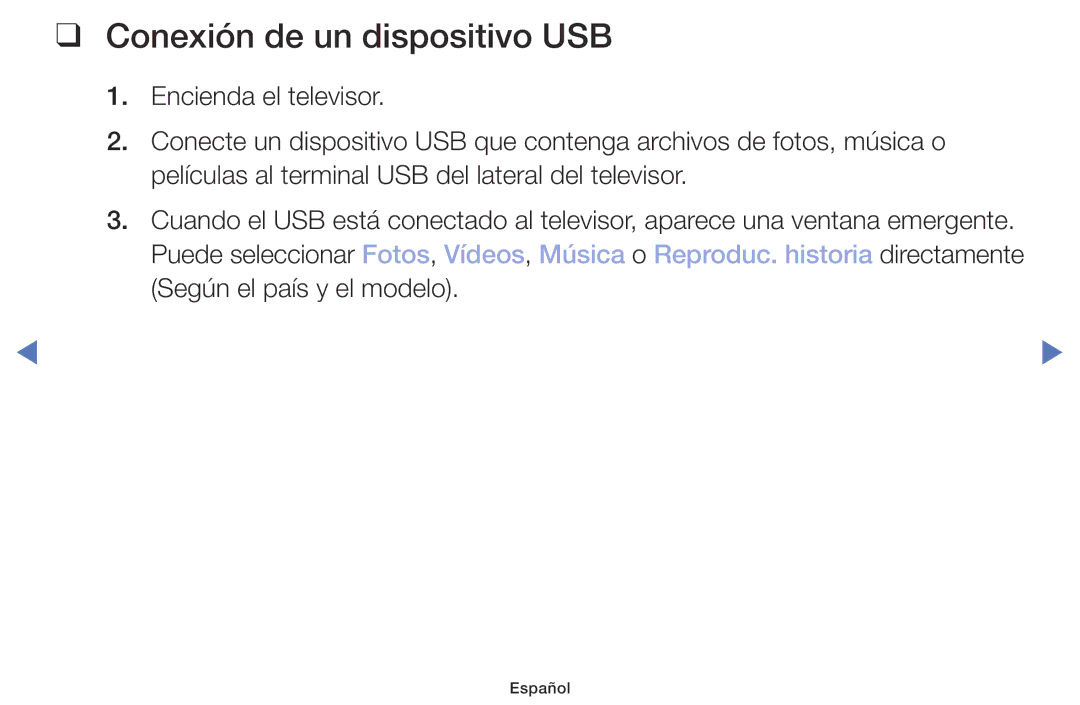 Samsung UA32K4070DSXMV manual Conexión de un dispositivo USB 