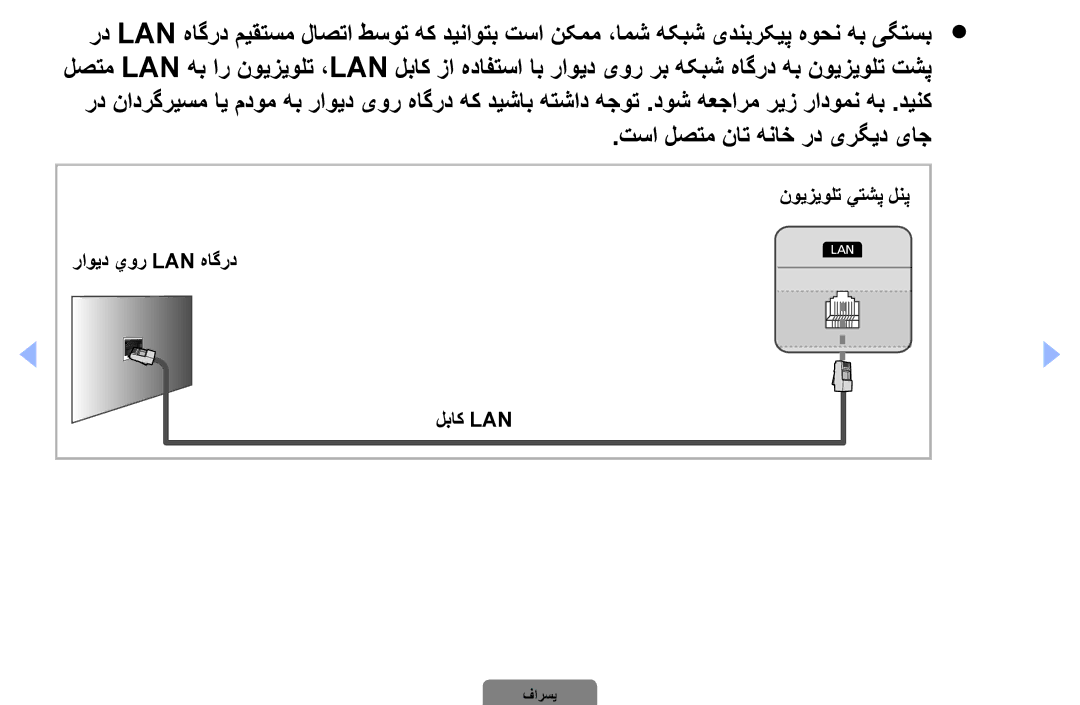 Samsung UA32D4020NXZN, UA37D5000PRXRQ, UA37D5000PRXUM, UA46D5500RRCXA, UA46D5500RRXZN manual تسا لصتم نات هناخ رد یرگید یاج 