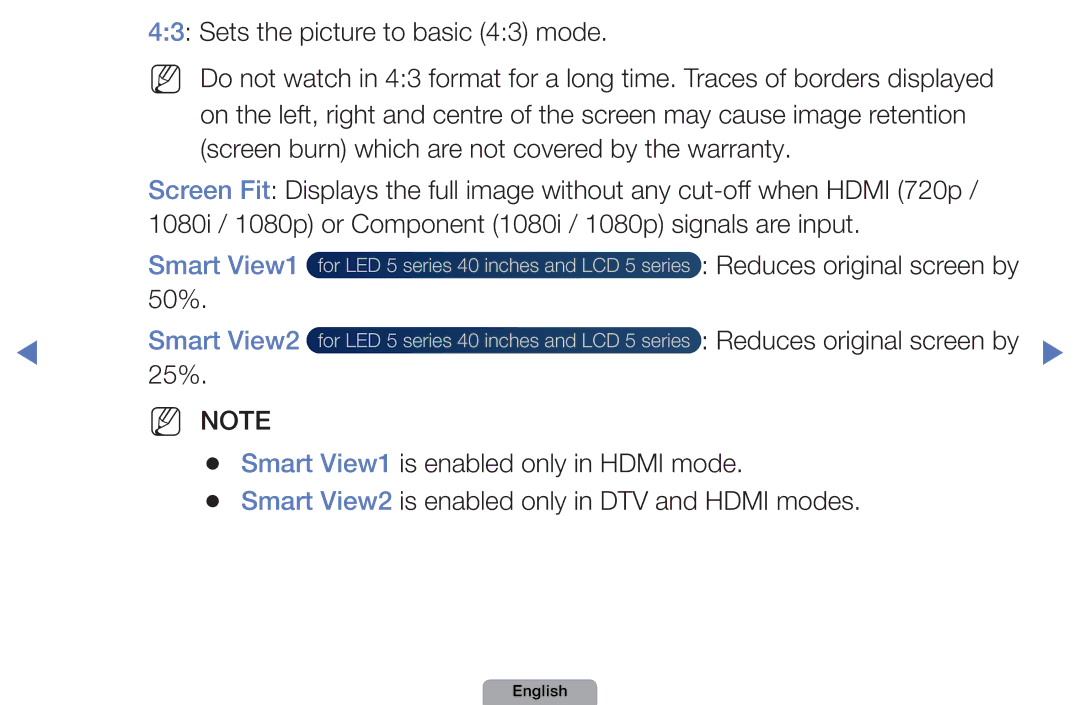 Samsung UA32D4003BMXSQ, UA40D5003BMXSQ manual Smart View1, Smart View2 