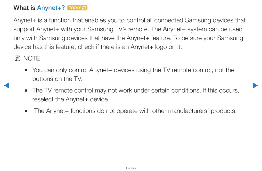 Samsung UA40D5500RRXTW, UA40D5500RRSXA, UA46D5500RRCXA, UA46D5500RRXZN, UA40D5500RRXUM, UA46D5500RRXUM manual What is Anynet+? t 