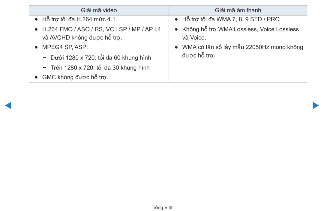 Samsung UA40D5500RRXXV manual Tiếng Việt 