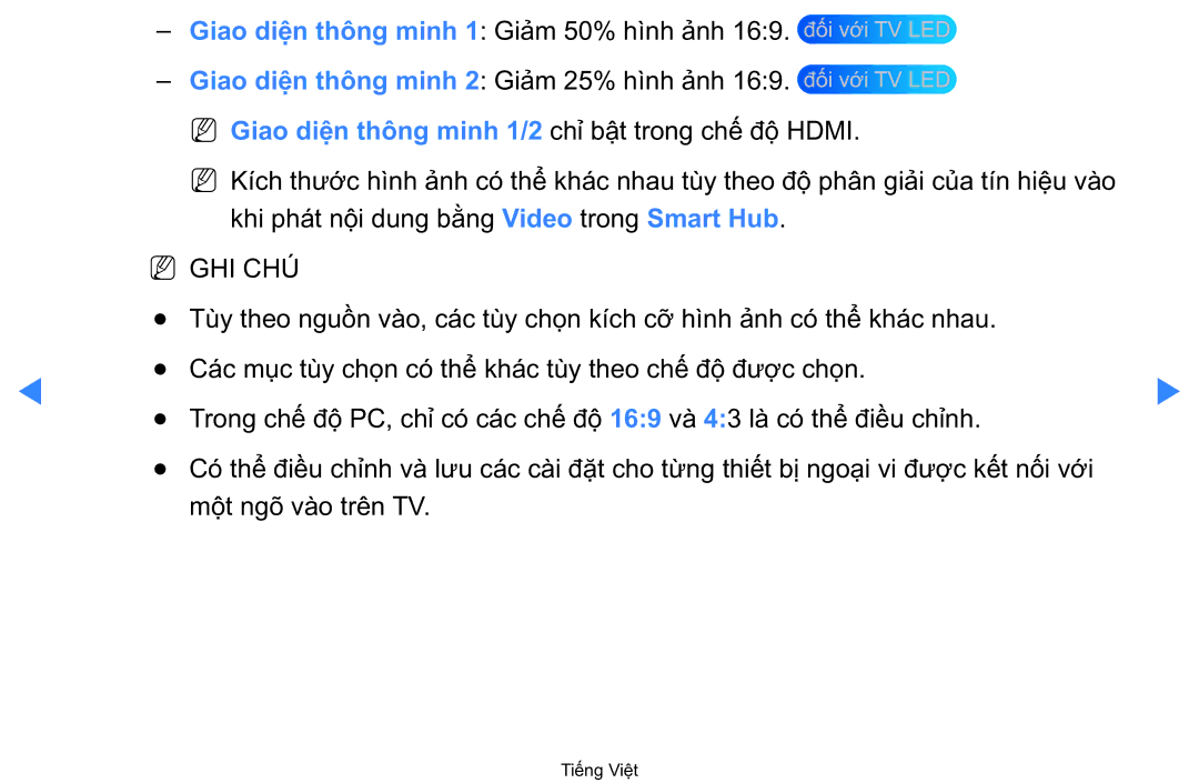 Samsung UA40D5500RRXXV manual Nn Ghi Chú 