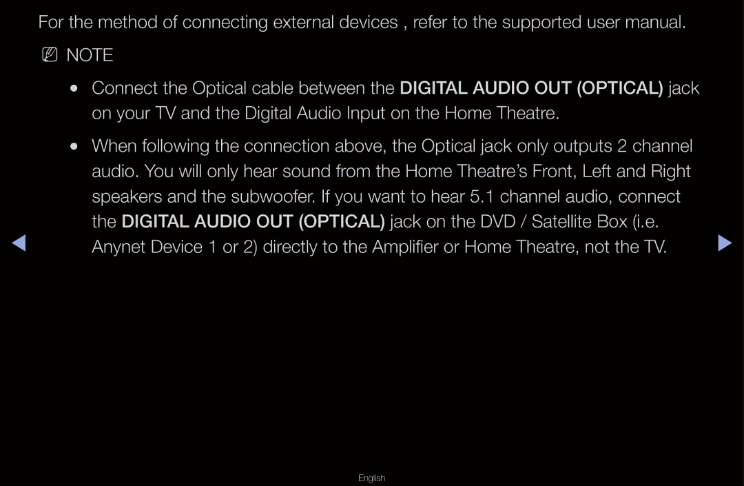 Samsung UA46D6600WNXRQ, UA40D6600WMSHD, UA40D6600WNXHC manual On your TV and the Digital Audio Input on the Home Theatre 