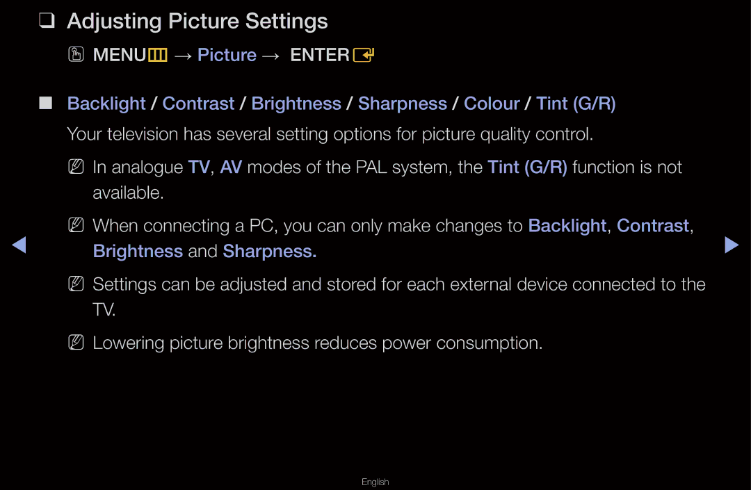 Samsung UA40D6600WMXHC, UA40D6600WMSHD, UA40D6600WNXHC manual Adjusting Picture Settings, OO MENUm → Picture → Entere 