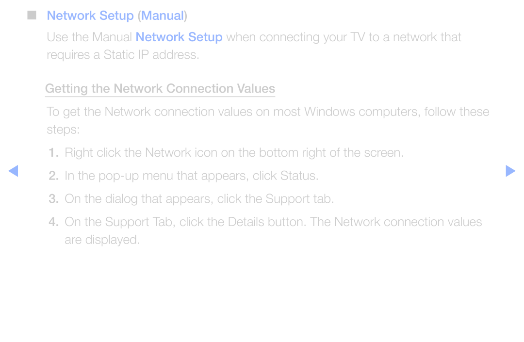 Samsung UA40D6400UMSHD, UA40D6600WMSHD, UA40D6600WNXHC, UA40D6600WNXUM, UA32D6000SNXZN, UA55D6600WMXHC Network Setup Manual 