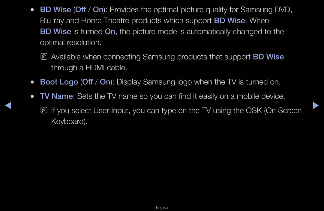 Samsung UA40D6400UMSHD, UA40D6600WMSHD, UA40D6600WNXHC, UA40D6600WNXUM Optimal resolution, Through a Hdmi cable, Keyboard 