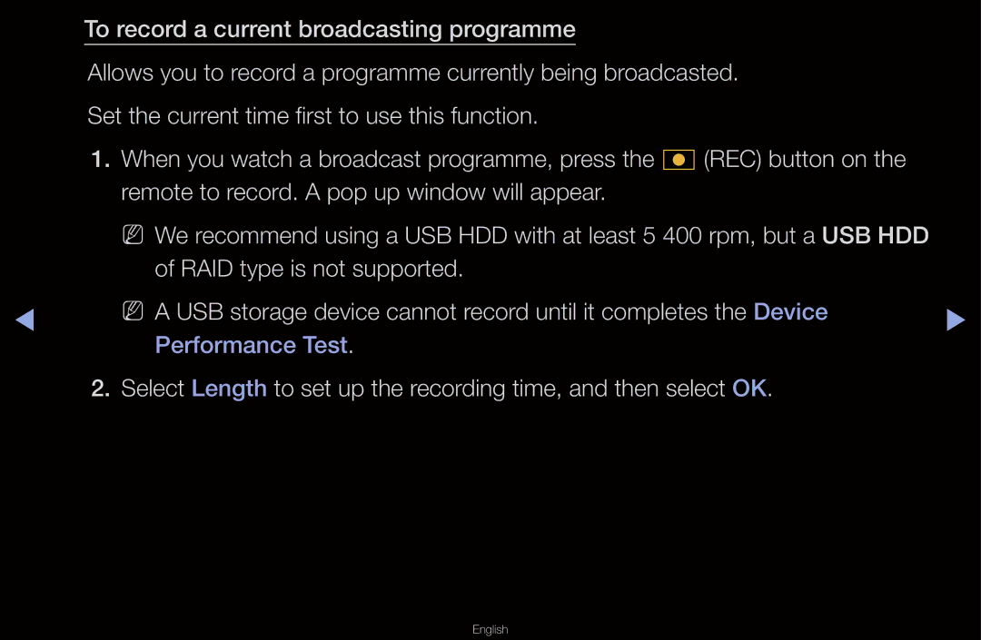 Samsung UA46D6600WMXHC, UA40D6600WMSHD, UA40D6600WNXHC, UA40D6600WNXUM, UA55D6600WMXHC, UA40D6400UMXHC manual Performance Test 