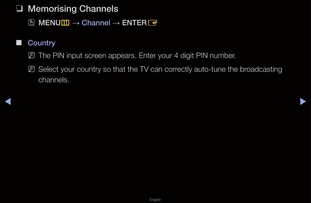 Samsung UA40D6600WMSHD, UA40D6600WNXHC, UA40D6600WNXUM, UA55D6600WMXHC manual Memorising Channels, OO MENUm → Channel → Entere 