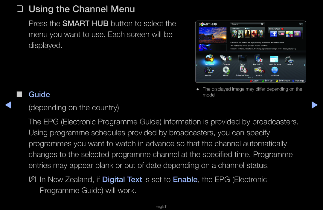 Samsung UA40D6400UMXHC, UA40D6600WMSHD, UA40D6600WNXHC, UA40D6600WNXUM manual Using the Channel Menu, Depending on the country 