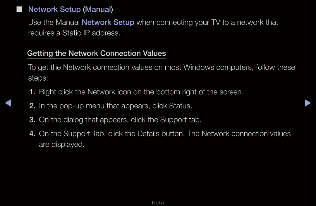 Samsung UA40D6600WNXHC, UA40D6600WMSHD, UA40D6600WNXUM, UA55D6600WMXHC, UA40D6400UMXHC, UA46D6400UMSHD Network Setup Manual 