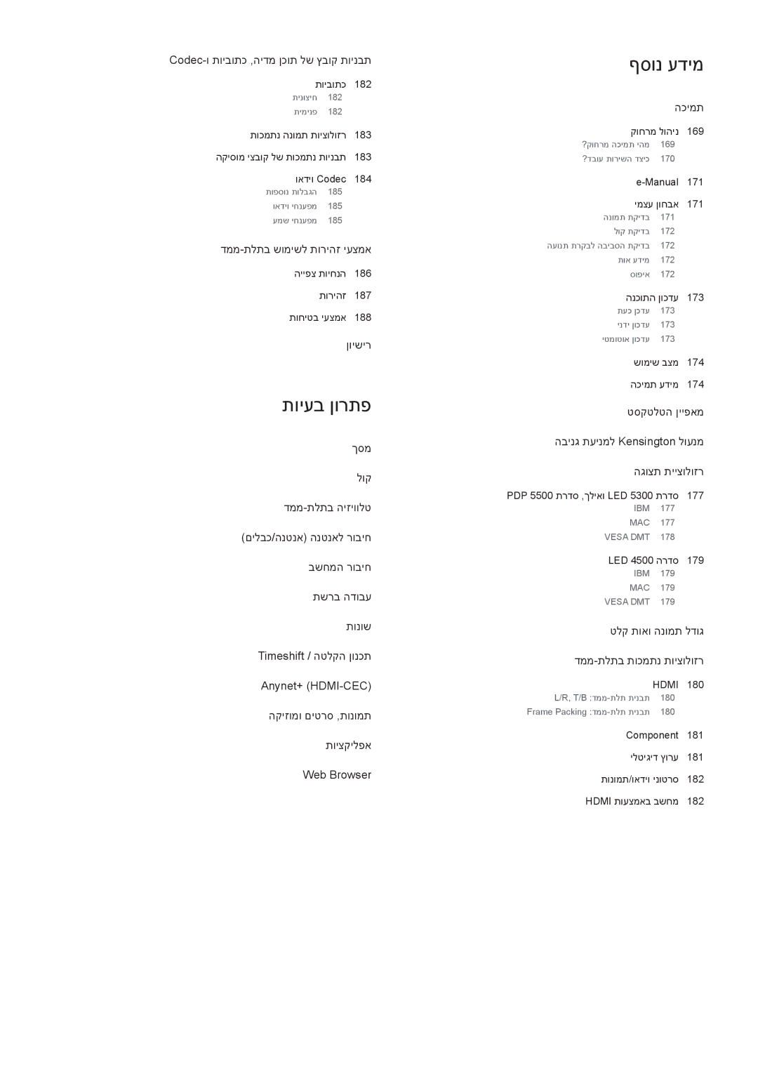 Samsung UA55F6400AMXSQ, UA40F5300AMXSQ, UA65F6400AMXSQ, UA50F6800AMXSQ, UA46F5300AMXSQ, UA50F6400AMXSQ manual תויעב ןורתפ 