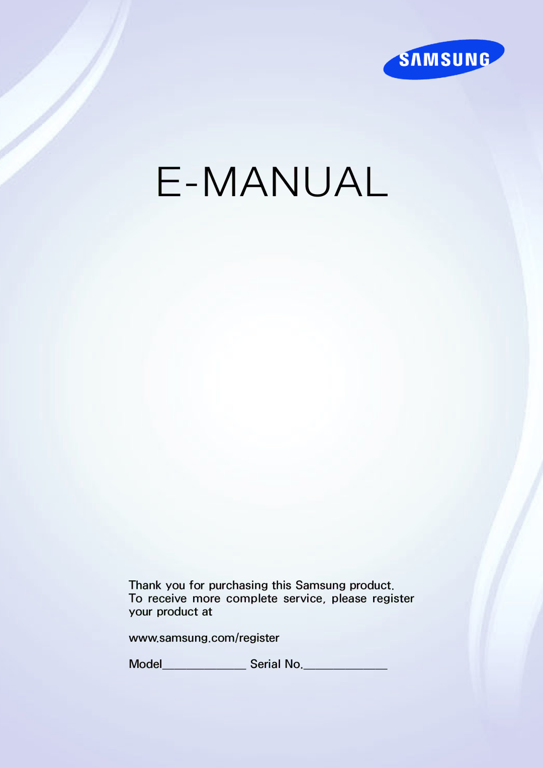 Samsung UA40F5300AMXSQ, UA40F5500AMXXS, UA65F6400AMXSQ, UA50F6800AMXSQ, UA46F5300AMXSQ, UA50F6400AMXSQ manual Manual 