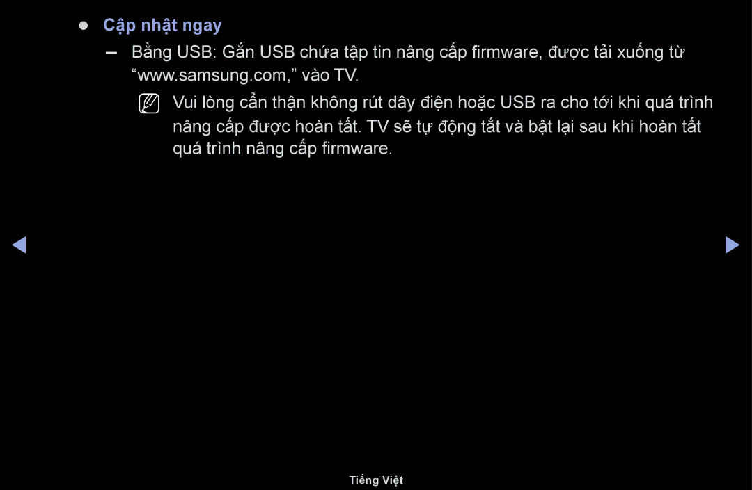 Samsung UA46F6100ARXXV, UA40F6100ARXXV, UA55F6100ARXXV manual Cập nhật ngay 