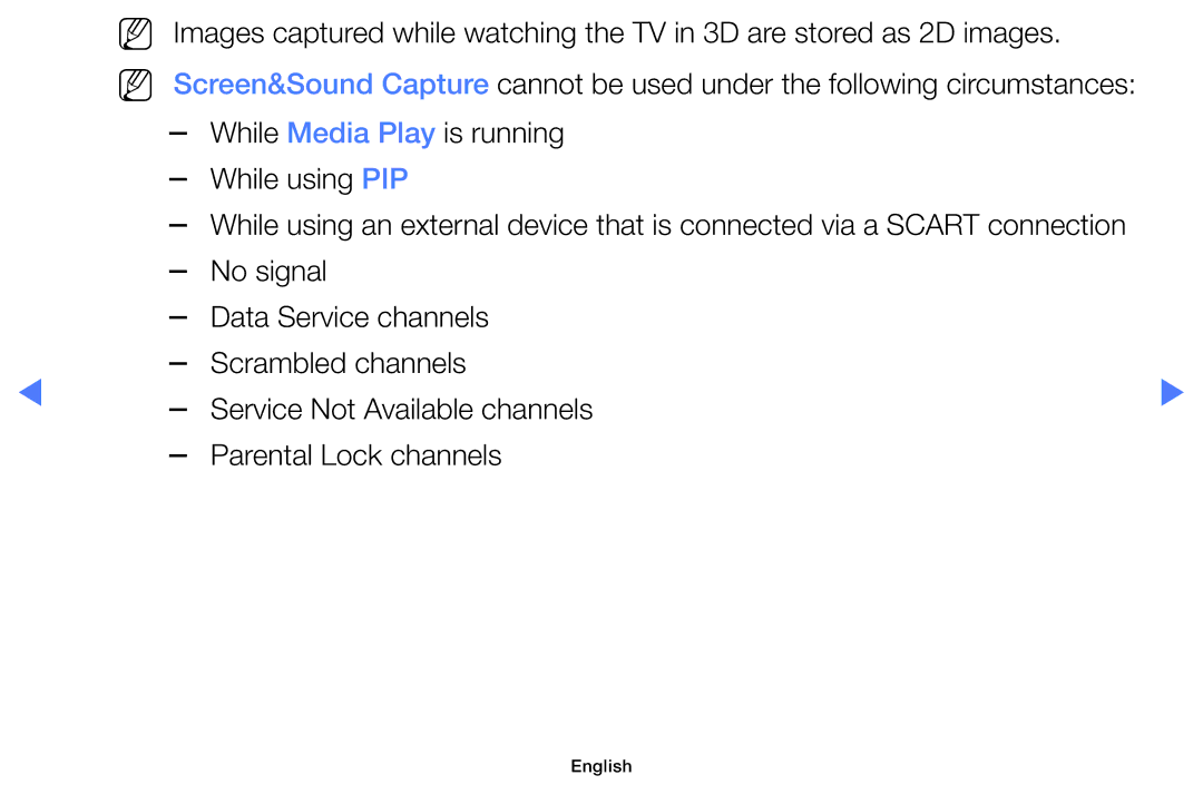 Samsung UA32H4100ARXXV, UA40H5150AKXXV, UA32H4100AKXXV, UA48H5100AKXXV manual While Media Play is running While using PIP 