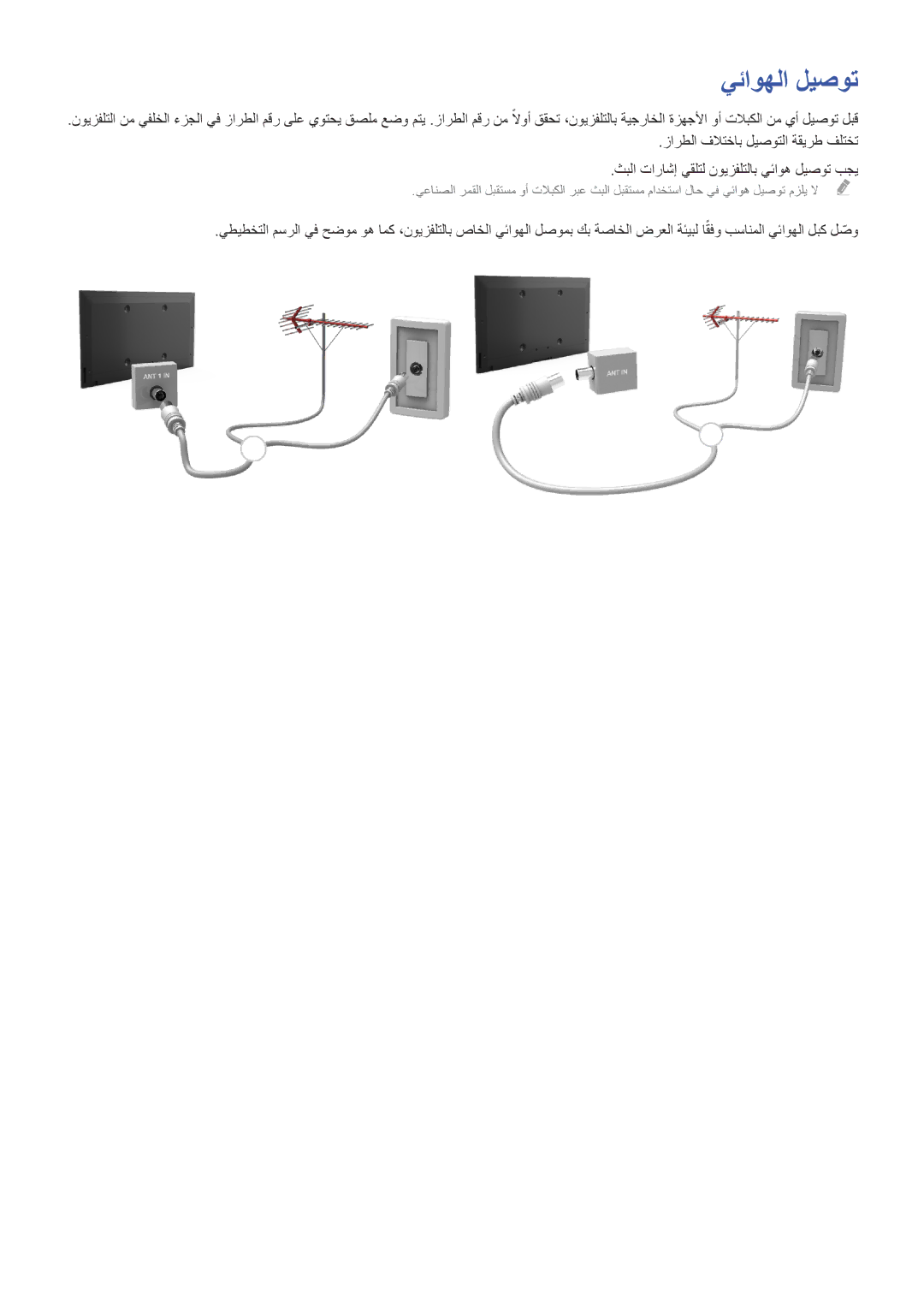 Samsung UA40H6300ARXEG, UA40HU7000RXSK, UA48H6400ARXSK, UA65H6400ARXSK, UA55H6400ARXSK, UA55H6300ARXSK manual يئاوهلا ليصوت 